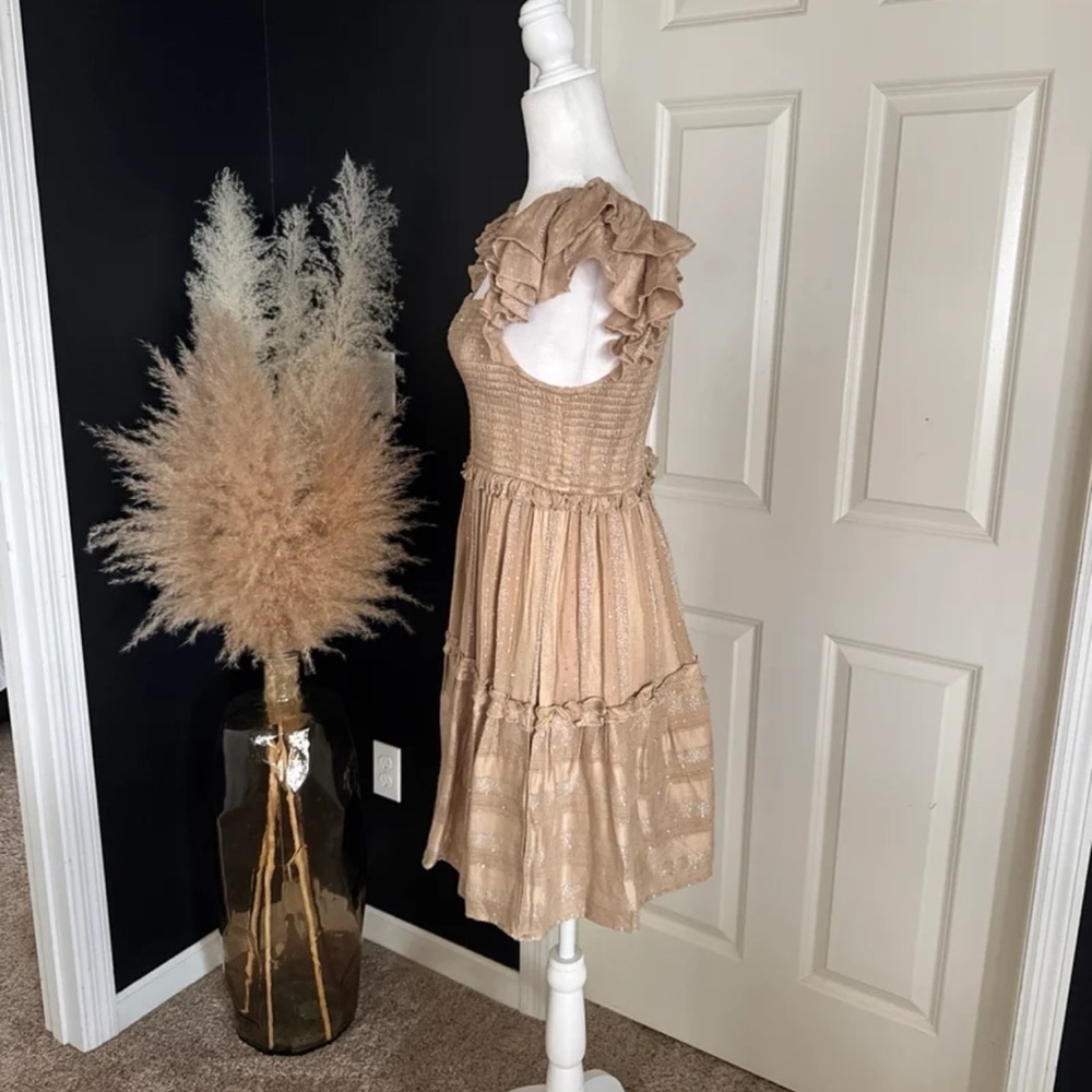Anthropologie PQ Swim Carrie Square-Neck Tier Dress size Medium/Large - Picture 6 of 12